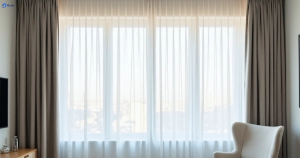Restored vibrant drapes in ferny-hills QLD after Matty Curtain Cleaning